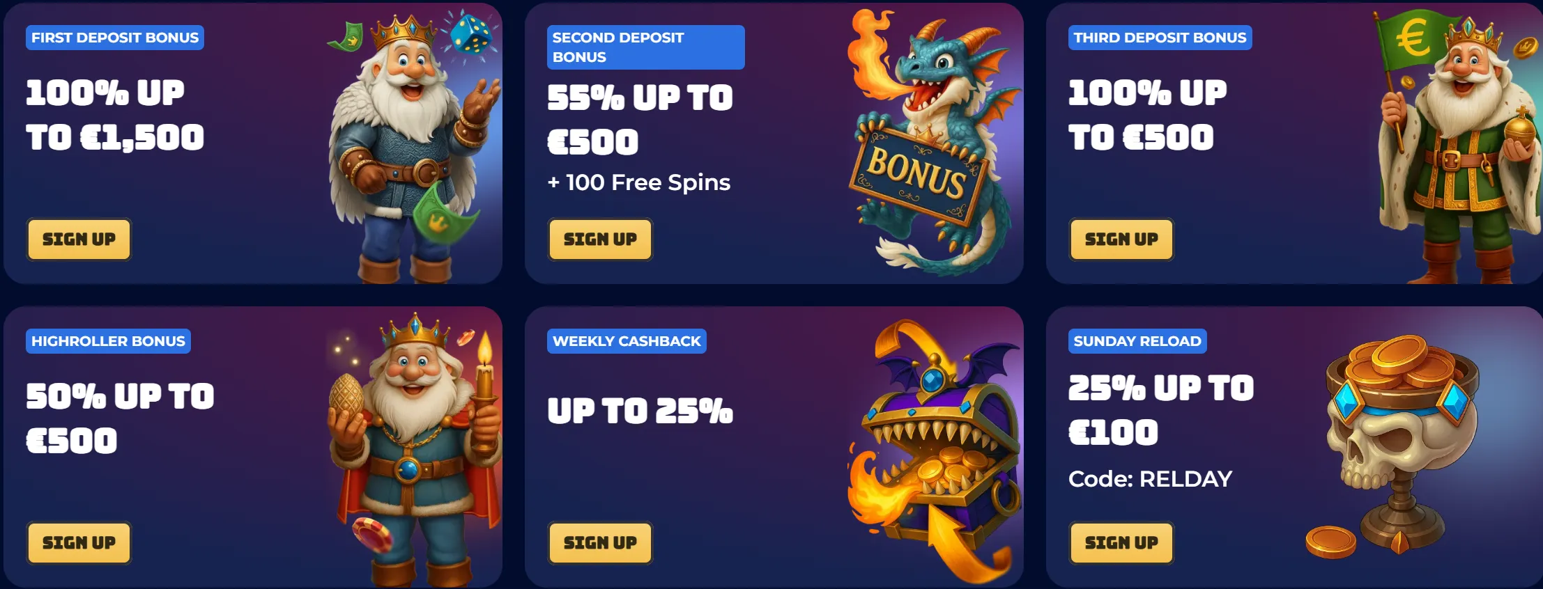 RoyalSpinia Casino bonussen overzicht